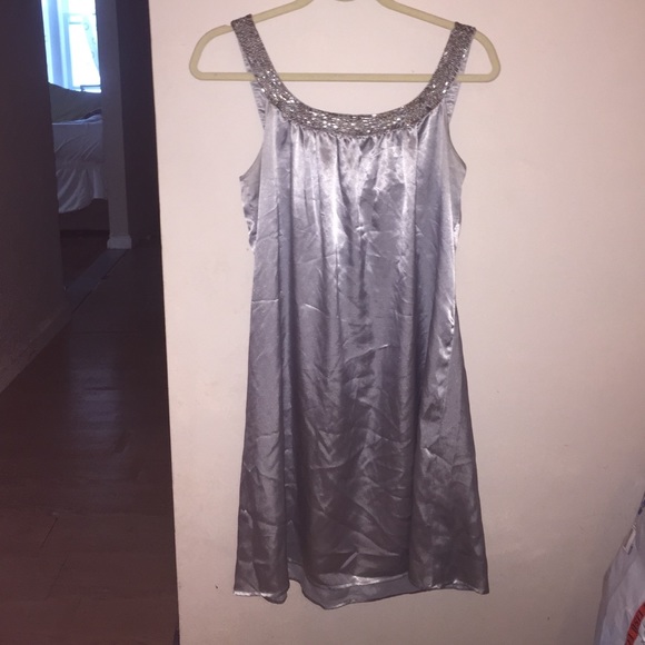 GORGEOUS Light Blue Satin BCBG Dress
