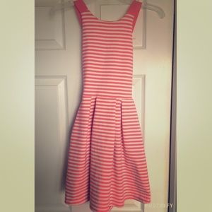 Pink/Peach Striped Dress
