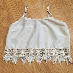 Ivory crochet bottom too
