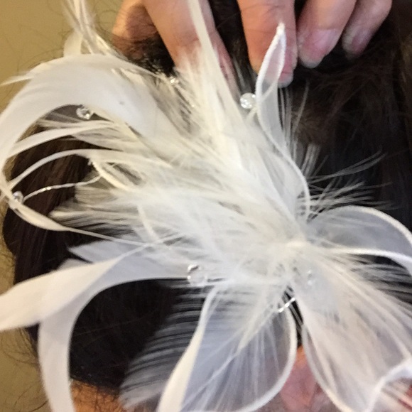White hair piece