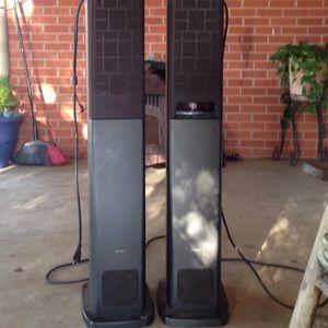 A set of Sony speakers