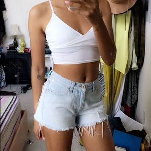 Small white missguided  bralet