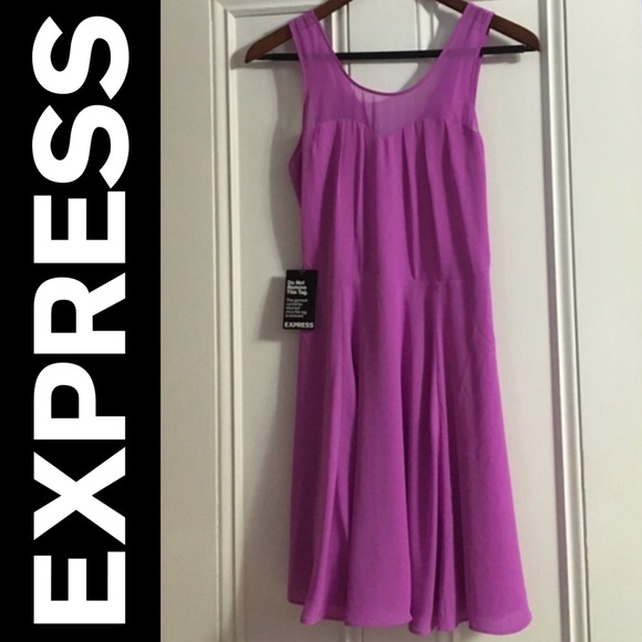 NWT Elegant Express chiffon dress - Picture 2 of 4