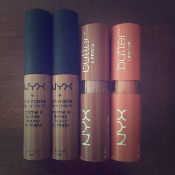 NYX Lip Cream and Butter Lipstick