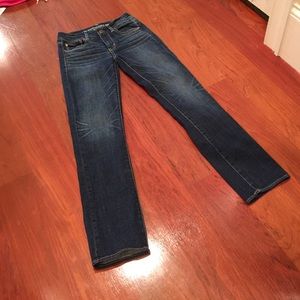 AEO Straight super stretch jeans.