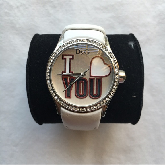 Dolce & Gabbana I ❤️ You Leather Watch