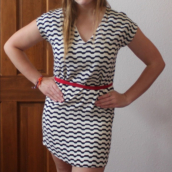 Black & White Striped Dress