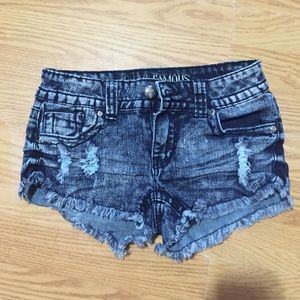 Denim shorts