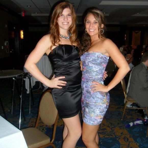 Black Asymmetrical Cocktail Dress