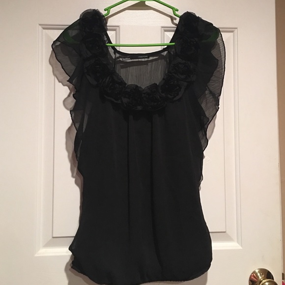 Dressy black top