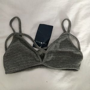 Brandy Melville Grey Bralette