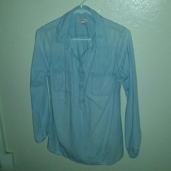 Long sleeve quarter button up