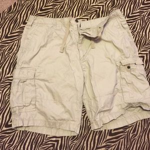 Men's khaki cargo shorts size 38