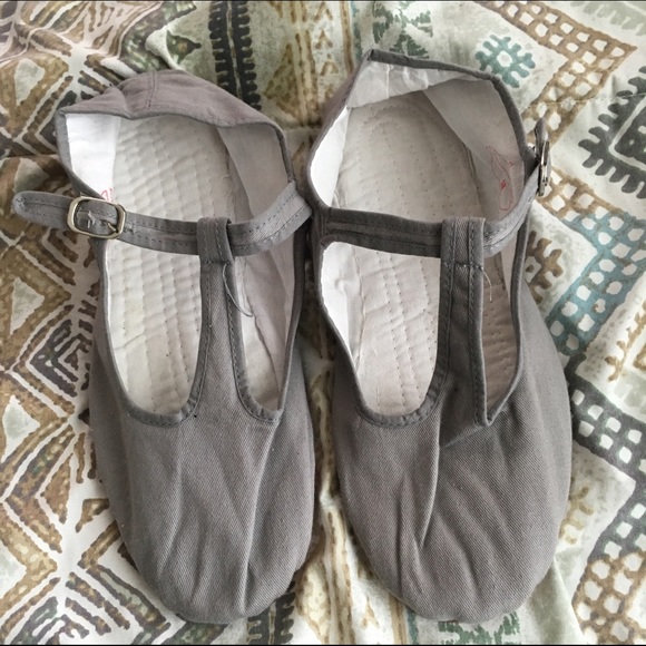 cotton mary jane flats