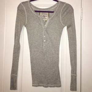 Abercrombie & Fitch Gray Long Sleeve Top