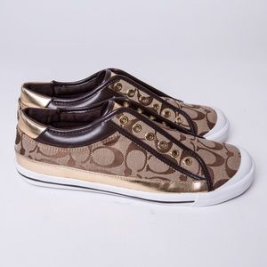 Coach Laceless Tennies 8 1/2