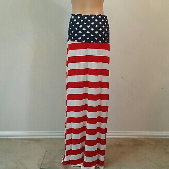 Star Print Band Stripe Maxi - Picture 4 of 4