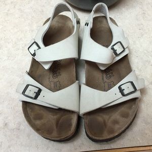 White sandals