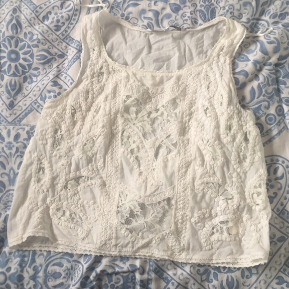 Zara lace crop top