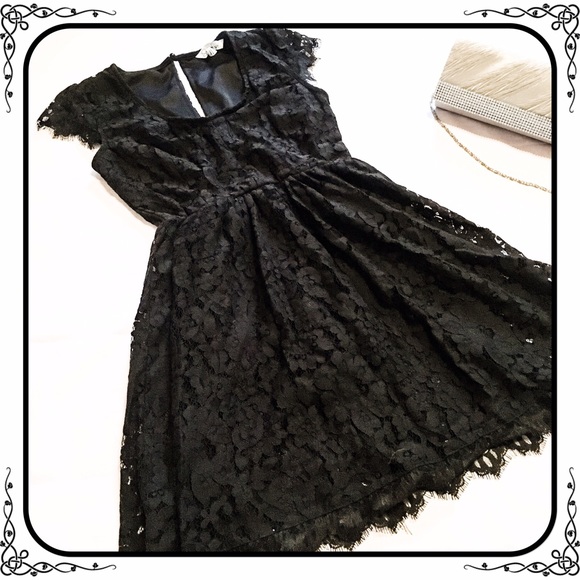 Black lace dress!