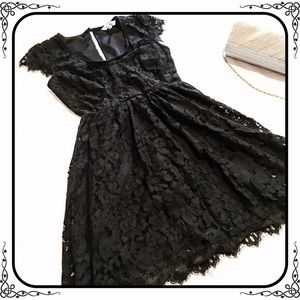 Black lace dress!