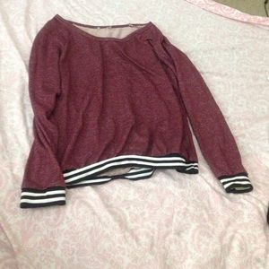 Maroon sporty/casual sweater