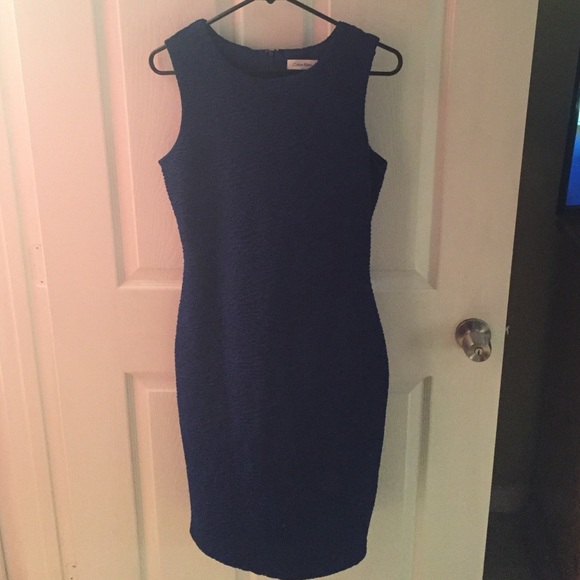 Calvin Klein royal blue dress
