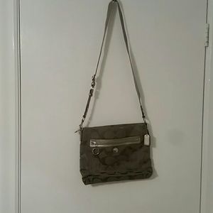 Grey coach cross body