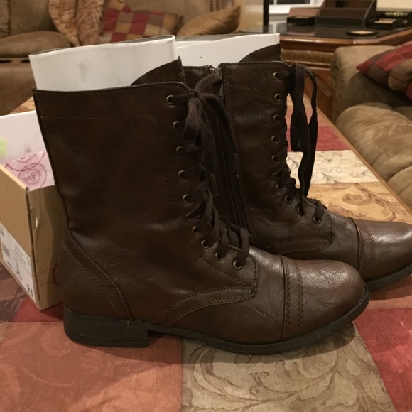Dark brown boots