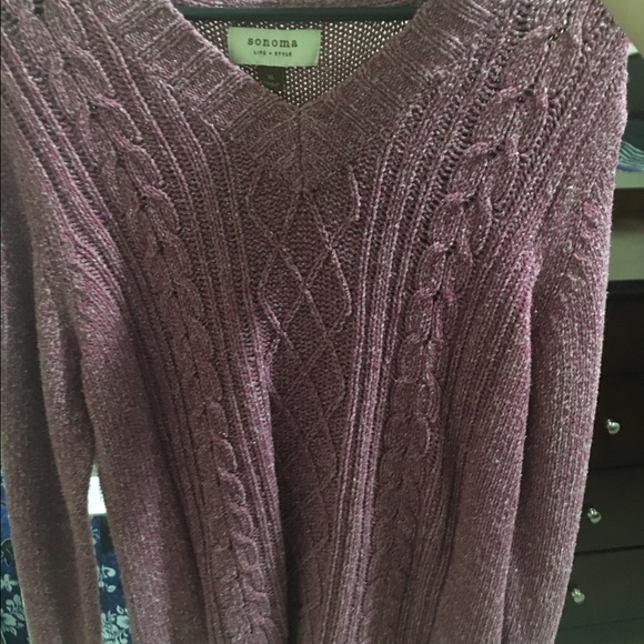 Red knitted sweater - Picture 3 of 4