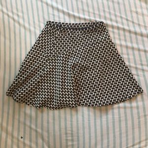 Geometric Print Skater Skirt (never worn)