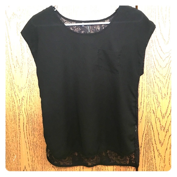 Black sheer shirt