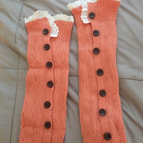 Tangerine Orange Leg Warmers