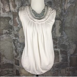 Calvin Klein studded white blouse