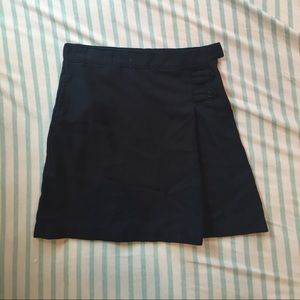 Vintage Navy Blue Miniskirt /w/ Button Details