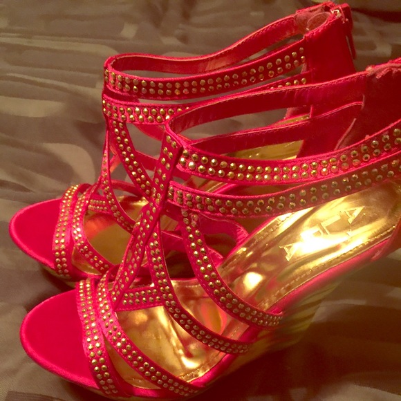 💋Sexy pink wedges 💋