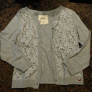 Gray cardigan