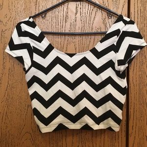 Chevron crop top