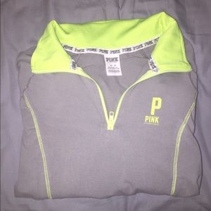 ❗️SOLD❗️ Victoria's Secret pink half zip