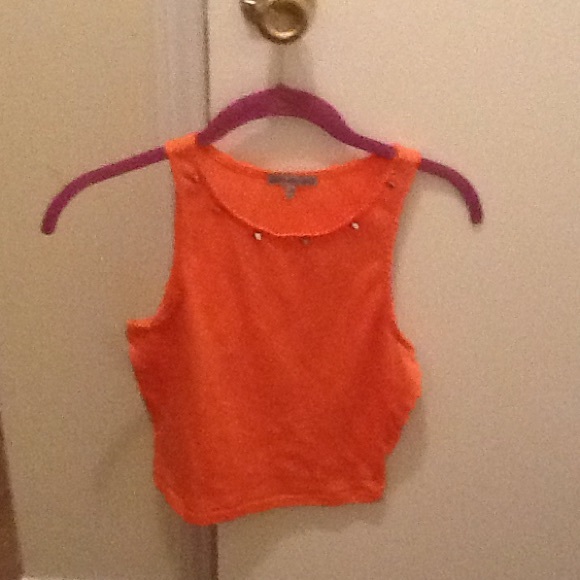 Charlotte Russe Crop Top with Gold Studs