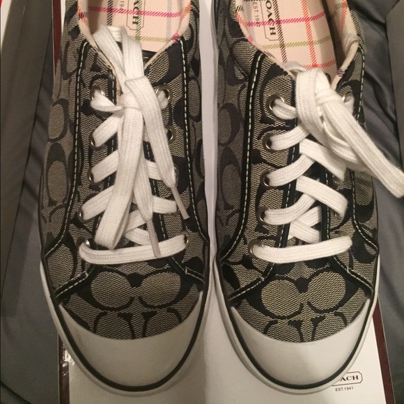 Brand new black and Grey authentic coach shoes