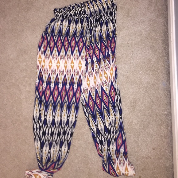 Tribal loose fit pants