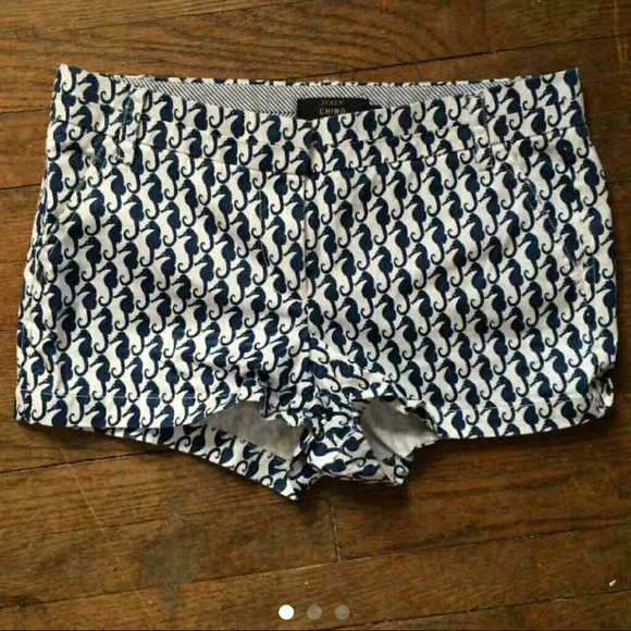 J crew sea horse 3" Chino shorts