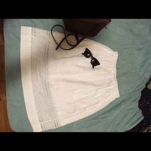 Gap Eyelet Midi Skirt