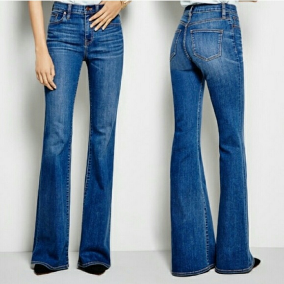J Crew High Rise Flare Jeans