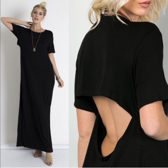 Bellanblue Dresses & Skirts - 🆕ZARA open back long dress - BLACK