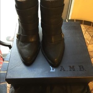 Black ankle boot by L. A. M. B.