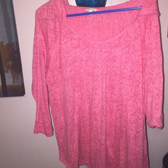 Pink light weight hooded top