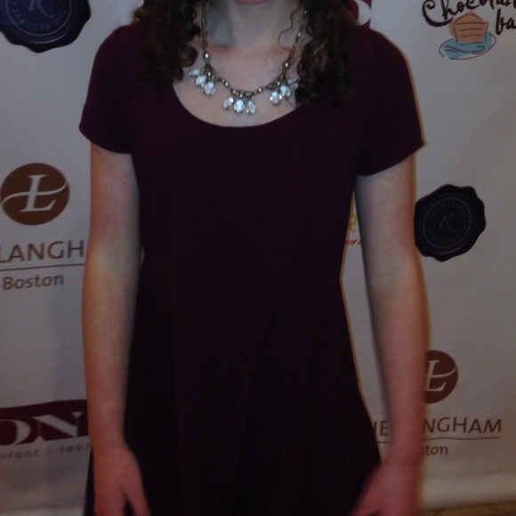 Maroon dress
