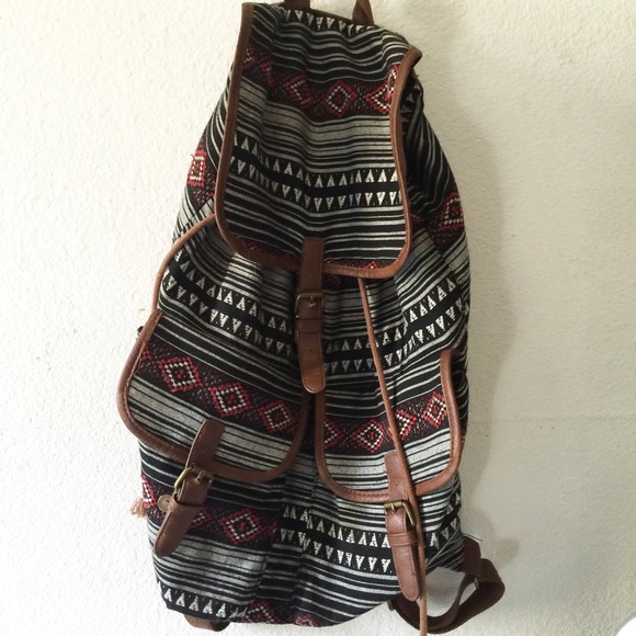 Aztec tribal backpack